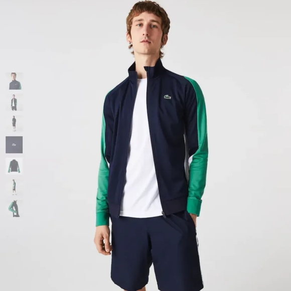 Men's Lacoste Sport Zip Sweatshirt size 4 NEW - Picture 2 of 7